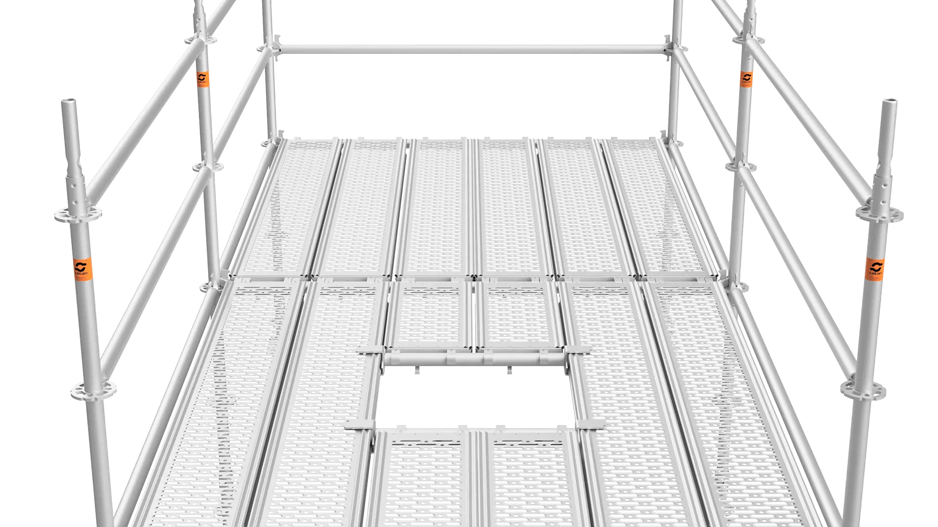 intermediate scaffold ledger deck to deck